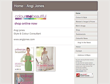 Tablet Screenshot of angijones.com